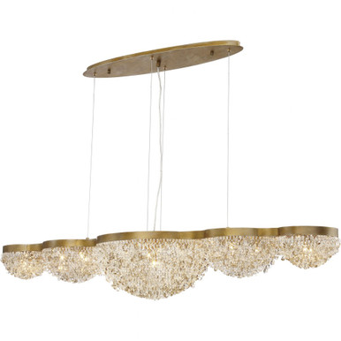 Mondo 15 Light Small Linear Chandelier by Eurofase - 31831-017