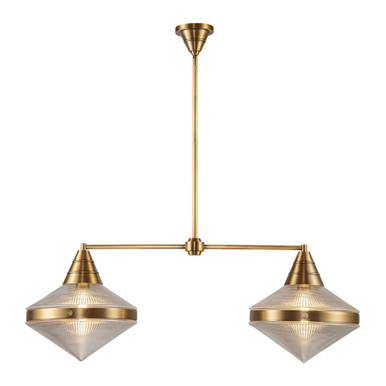 Willard 2 Light Medium Linear Pendant by Alora - LP348241