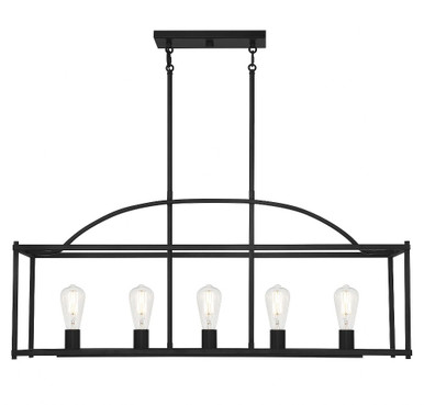 Palladian 5 Light Linear Chandelier by Savoy House - 1-190-5