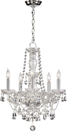 Katrina 5 Light Small Chandelier by Quorum - 630-5-514