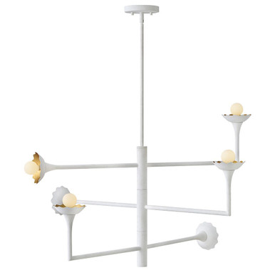 Darla 30W 6 LED Large Adjustable Chandelier 36 Inch Wide by Lark - 84246TXP