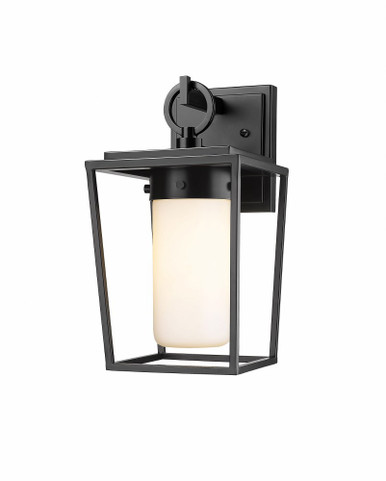 Sheridan 1 Light Opal Glass Outdoor Wall Lantern 13 Inch Tall by Z Lite - 595S-BK