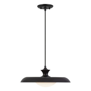 Minori 1 Light Pendant 6.5 Inch Tall and 15.5 Inch Wide by Alora - PD557015MB