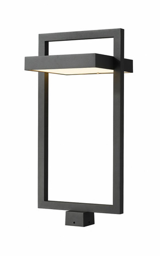 Luttrel 27W 1 LED Medium Outdoor Post Mount 29 Inch Tall by Z-Lite - 566PHXLS-BK-LED