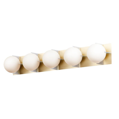 Finn 5 Light Vanity Light by Maxim - 32478SWSBRBP
