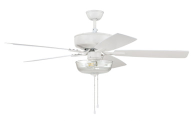 Pro Plus 101 Series 52 Inch 5 Blade Ceiling Fan by Craftmade P101W5-52WWOK - P101W5-52WWOK