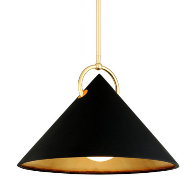 Charm 1 Light Pendant In Modern Style 21 x 30 Inches by Corbett - 289-42-GL/SBK