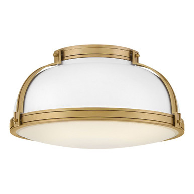 Barton 12W 3 LED Flush Mount 9.25 Inch Tall and 18 Inch Wide by Hinkley - 46353