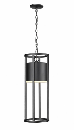 Luca 11W 1 LED Small Outdoor Pendant by Z-Lite - 517CHB-BK-LED