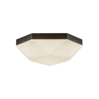 Krysta 2 Light Flush Mount 4.75 Inch Tall and 10.5 Inch Wide by Alora - FM424512