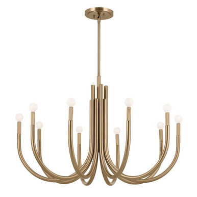 Odensa 10 Light Oversized Chandelier by Kichler - 52551