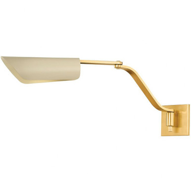 Douglaston 1 Light Wall Sconce by Hudson Valley - 6810-AGB/SSD