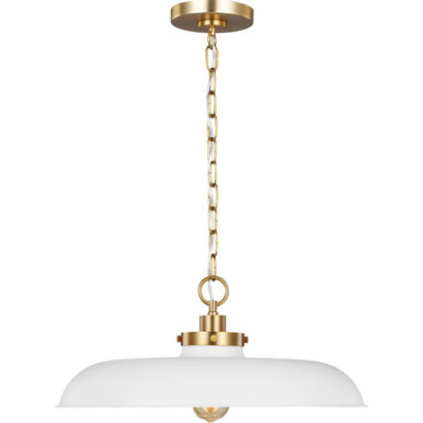 Wellfleet 1 Light Large Industrial Pendant by Visual Comfort Studio - CP1231