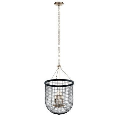 Byatt 6 Light Large Pendant by Kichler - 42376bk