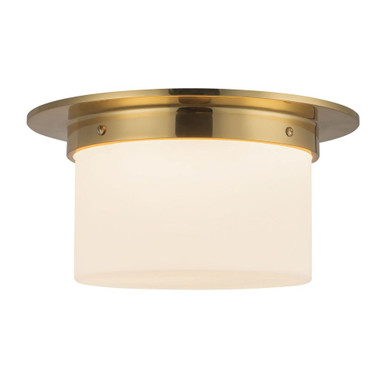 Mineral 2 Light Round Flush Mount 5.63 Inch Tall and 11.13 Inch Wide by Alora - FM360115