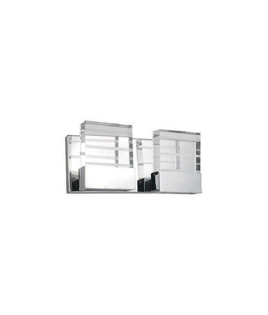 16W 2 LED Light Vanity Light 12 Inch Wide by Kuzco - 701082CH-LED