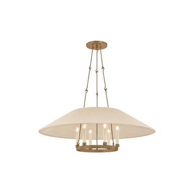 Archive 6 Light Chandelier 12.75 Inch Tall and 38 Inch Wide by Troy - F1638