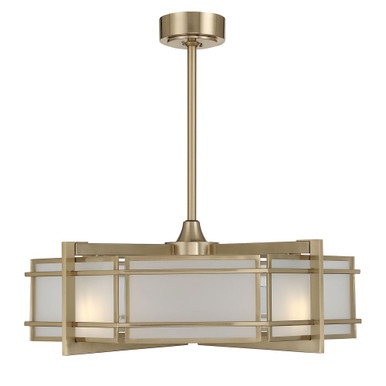 Canterbury 4 Light Fandelier 29 Inch Tall and 30 Inch Wide by Savoy House - 30-FD-495-127