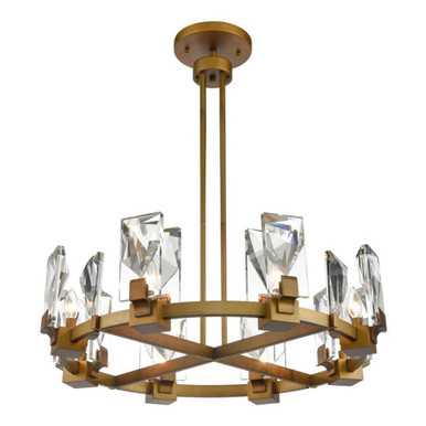Horizon 8 Light Chandelier 13 x 32 In by Zeev  - CD10346-8-AGB