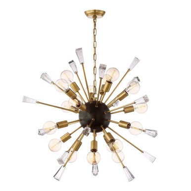 Muse 18 Light Oversized Sputnik Chandelier by Zeev - CD10164-18-AGB+MBK