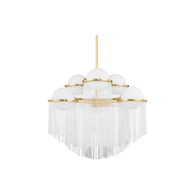 Celestial 6 Light Large Chandelier by Corbett - 398-32-AGB
