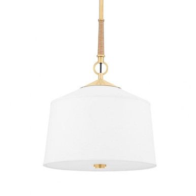 White Plains 1 Light Small Chandelier by Hudson Valley - 5214-AGB