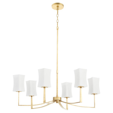 Ayala 6 Light Large Chandelier by Quorum - 681-6