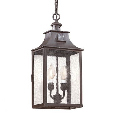 Newton 2 Light Small Outdoor Pendant by Troy - F9004-SFB