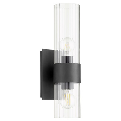 2 Light Fluted Wall Sconce 16.5 Inch Tall by Quorum - 5826-2