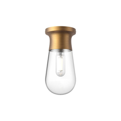 Marcel 1 Light 4.75 Inch Wide Semi Flush Mount by Alora - SF464001
