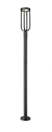 Leland 16W 1 LED Outdoor Post Mount 97.25 x 9 Inch by Z-Lite - 5005PHB-5012P-BK-LED
