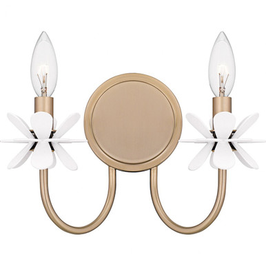 Remy 2 Light Wall Sconce 9 Inch Tall and 12 Inch Wide by Quoizel - REY8812BGD