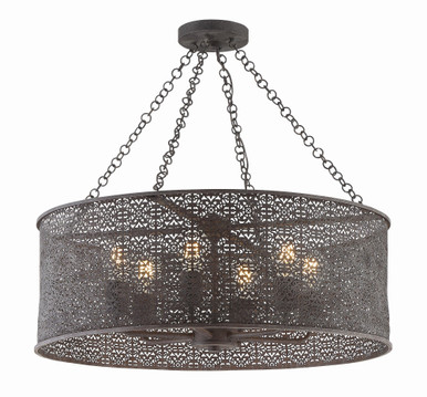 Jasmine 6 Light Medium Chandelier by Crystorama - jas-a5016-fb