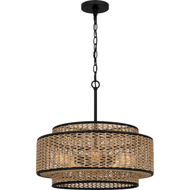 5 Light Large Pendant 20 Inch Wide by Quoizel - QP6161MBK