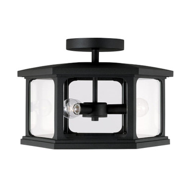 Walton 3 Light 16 Inch Wide Outdoor SemiFlush Mount by Capital - 946632