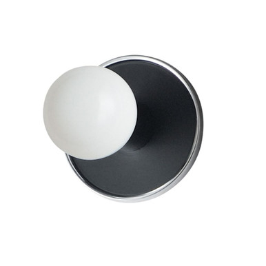 Hollywood 6W 1 LED Wall Sconce with Bulb Included 5 x 5 Inches by Maxim - 26091WTBKPC/BUL