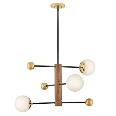 Auggie 15W 3 LED Medium Adjustable Chandelier 18.5 x 30.75 Inch W by Lark - 83573BBR