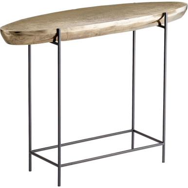 Pontoon Console Table 32.75 Inch Tall and 12.75 Inch Wide by Cyan - 11327