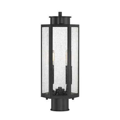 Hawthorne 2 Light Outdoor Post Lantern 17.25 X 7 Inch Wide by Savoy House - L5-5104-BK