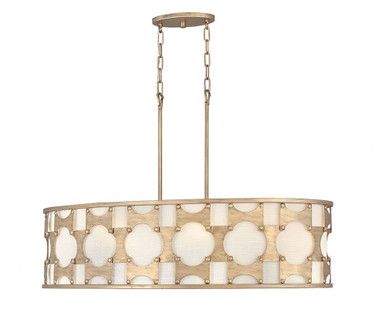Carter 6 Light Oversized Linear Chandelier by Hinkley - 4738
