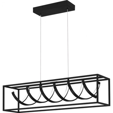 Amaranth 36W LED Light Oversized Linear Pendant by Quoizel - PCARN132MBK