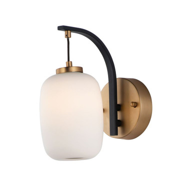 Soji 4W 1 LED Light Wall Sconce 10.25 Inch Tall by ET2 - E25061-92BKGLD