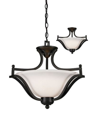 Lagoon 3 Light Large Pendant 19.5 Inch Wide by Z-Lite - 703SFC-MB