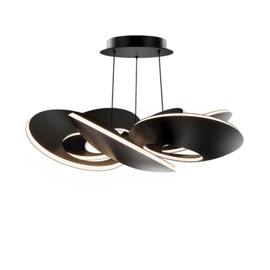 Planetarium 3.4W 12 LED Pendant 7 Inch Tall X 30 Inch Wide by Modern Forms - PD204630-BK