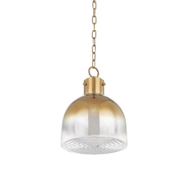 Beryl 1 Light Medium Pendant 15.25 Inch Tall by Troy - F2112-PBR