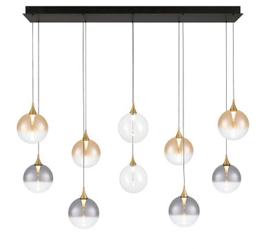 Iissa 45W 10 LED Chandelier 8.5 Inch Tall and 15.5 Inch Wide by Eurofase - 48932