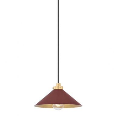 Clivedon 1 Light Pendant 6.5 Inch Tall and 12 Inch Wide by Hudson Valley - MDS1401