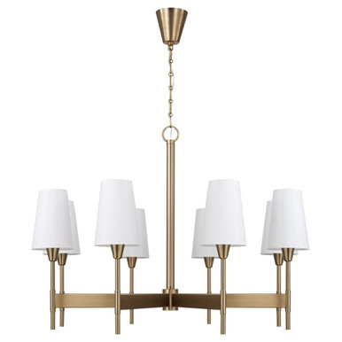 Leland 8 Light Chandelier 30 Inch Tall and 42 Inch Wide by Capital - 460881AD-718