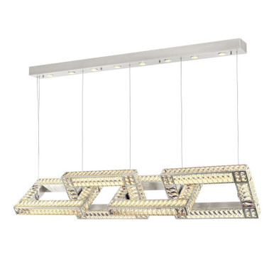 Lincroft 8 Light Linear Chandelier by Zeev - CD10325-8-PN