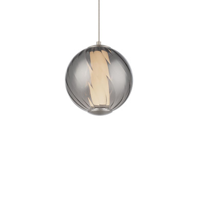 Swirly 7.8W 1 4CCT LED MiniPendant 6.5 Inch X 5.9 Inch Wide by Modern Forms - PD-32507